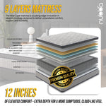 Load image into Gallery viewer, Nubba Deluxe 10, 12 &amp; 14 - Inch Hybrid Mattress - Direct From Factory
